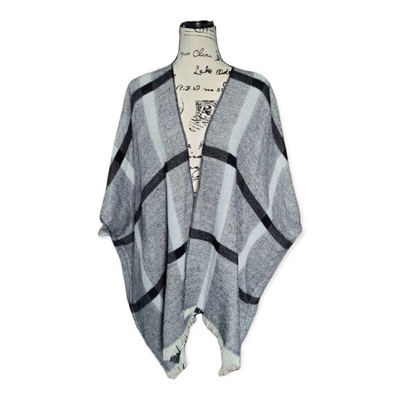 LOFT plaid reversible kimino - Picture 3 of 6